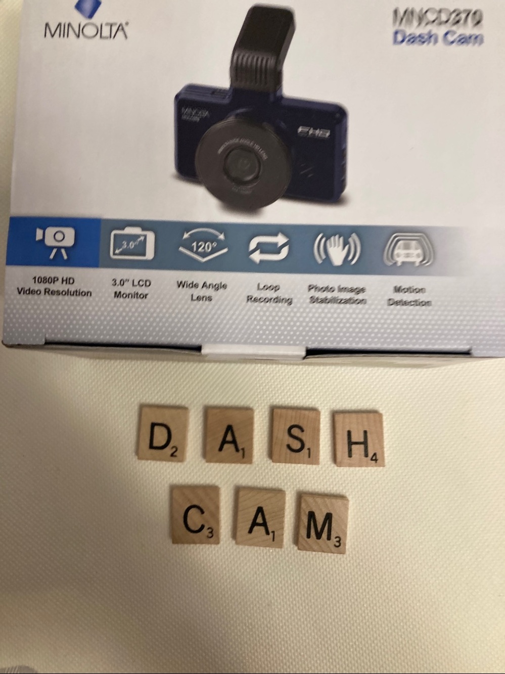 Minolta MNCDR370 Dash Cam in Black & White
New and Unopened